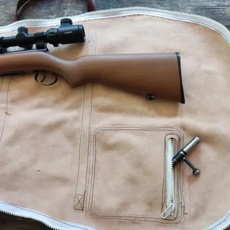 Custom Leather rifle bag